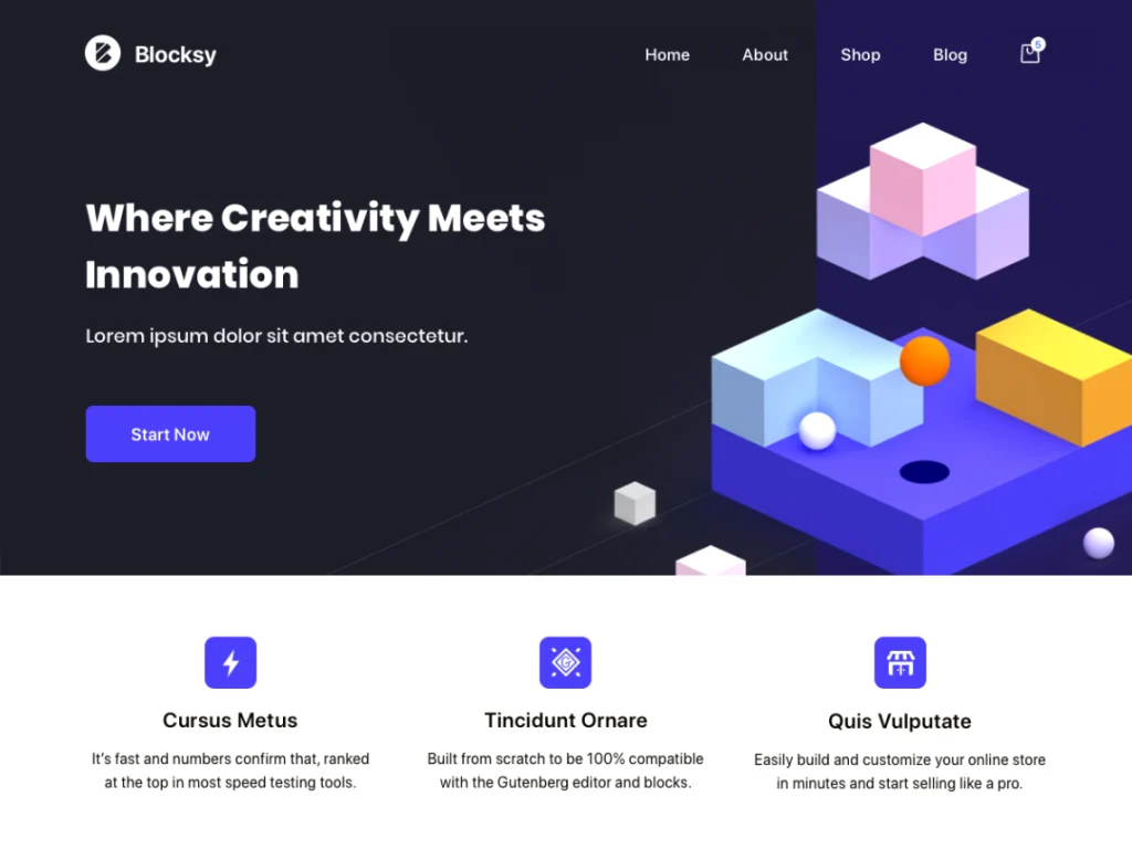 Blocksy wordpress theme