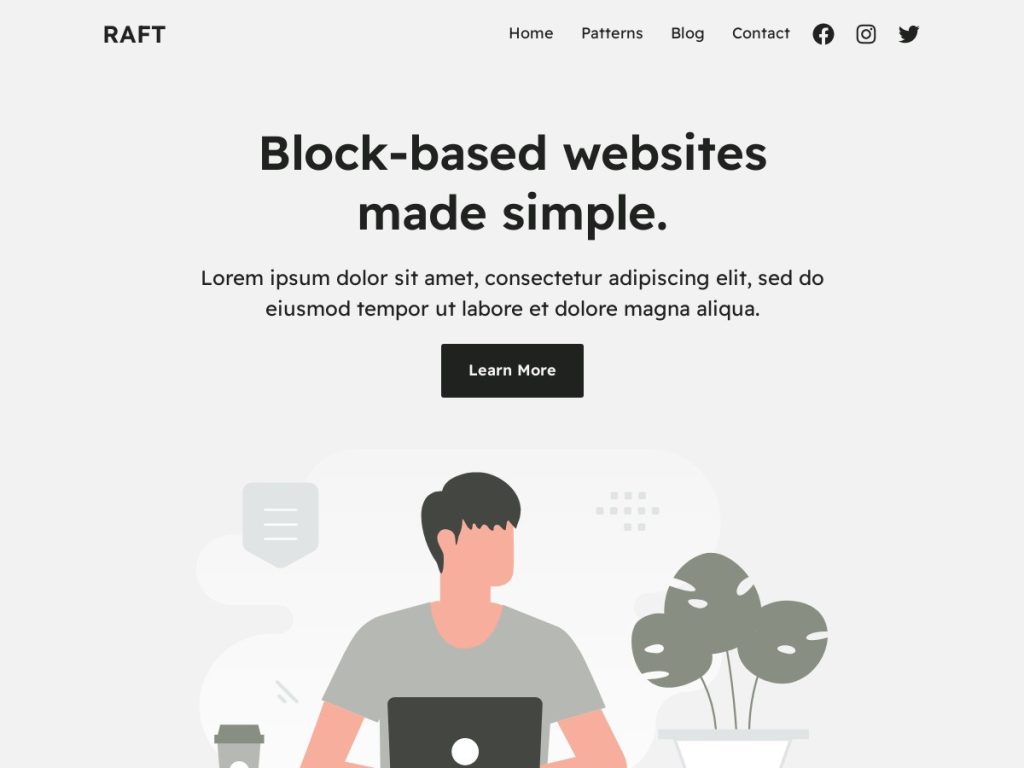 raft wordpress theme
